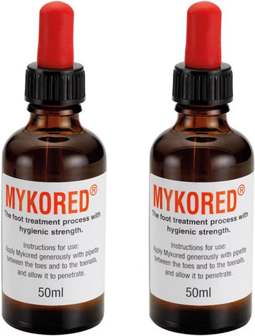 2x Mykored Nail Tincture Athlete's Foot Verrucae Fungal 50ml Ideal For, nail fungal treatment, antifungal nail treatment, mykored nail fungal treatmen
